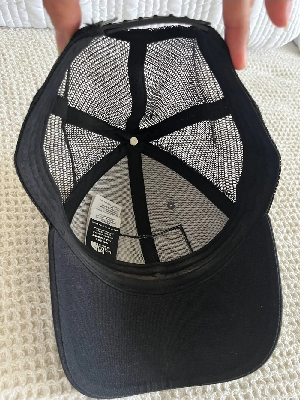 The North Face Two-Tone Grey and Black Patch Hat